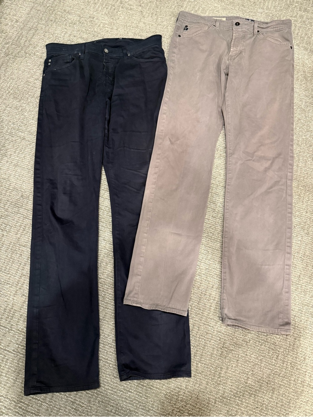LOT AG Adriano Goldschmied Men's Pants Graduate Black Gray 34x34